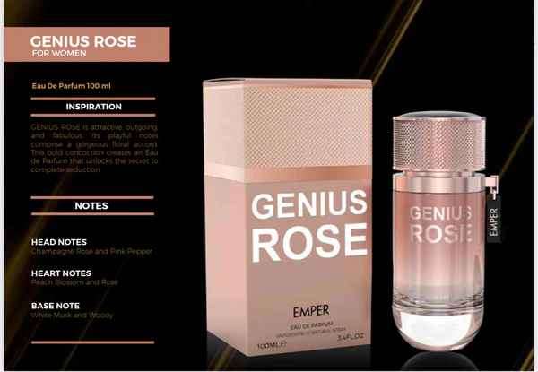 Emper Genius Rose 100 ml Eau De Parfum Floral scent