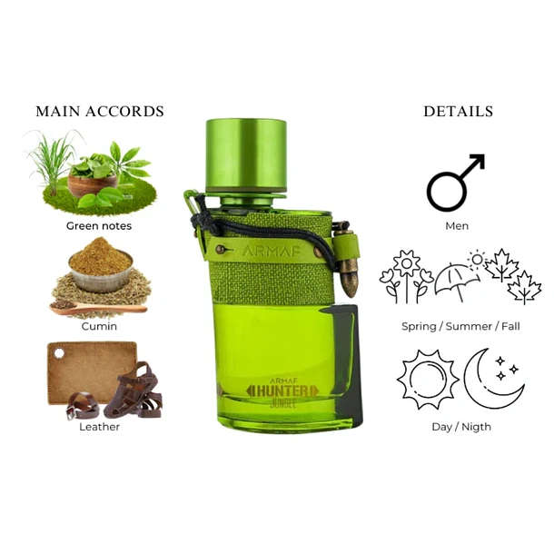 Armaf Hunter Jungle 100 ml Eau De Parfum Woody Spicy scent
