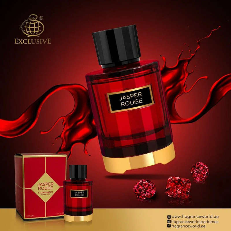 Fragrance World Jasper Rouge 100 ml Eau De Parfum Spicy scent