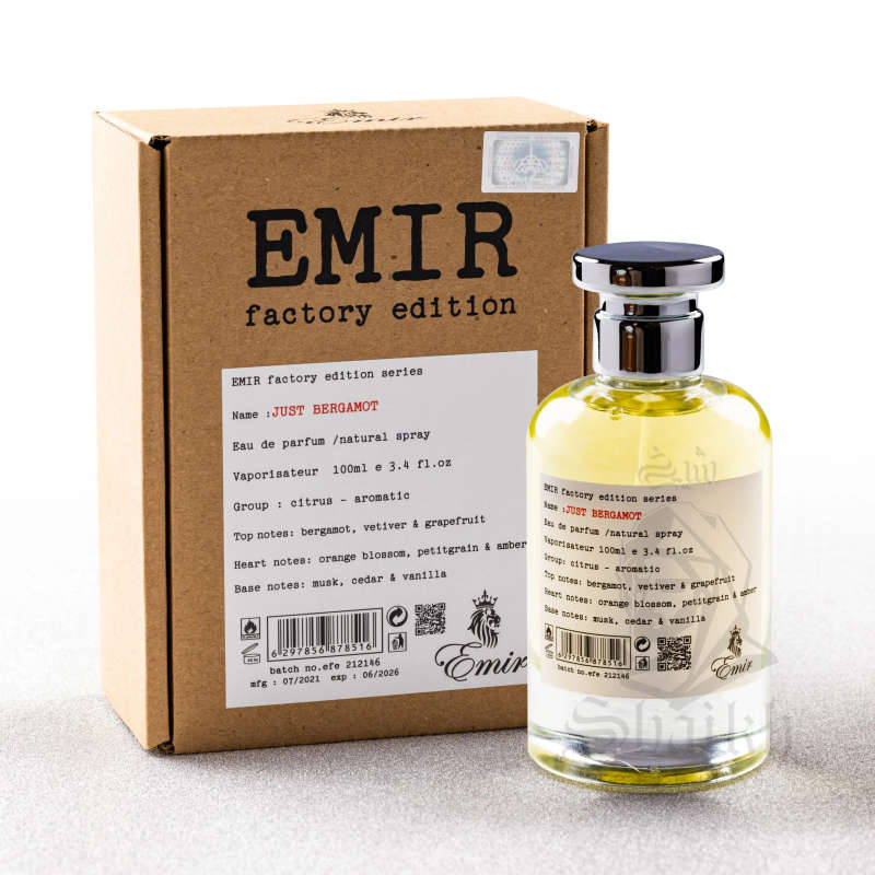Paris Corner Emir Just Bergamot 100 ml Eau De Parfum Fresh scent