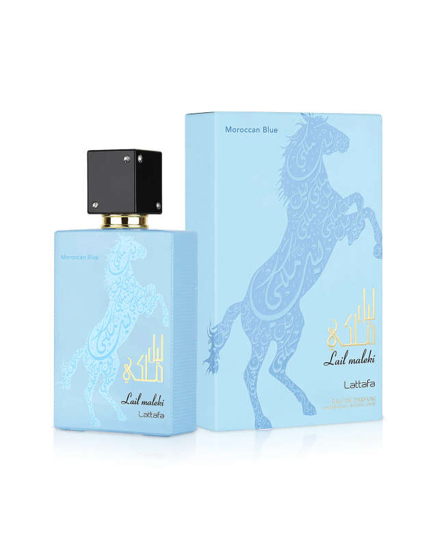 Lattafa Lail Maleki Moroccan Blue 100 ml Eau De Parfum Fresh Spicy scent