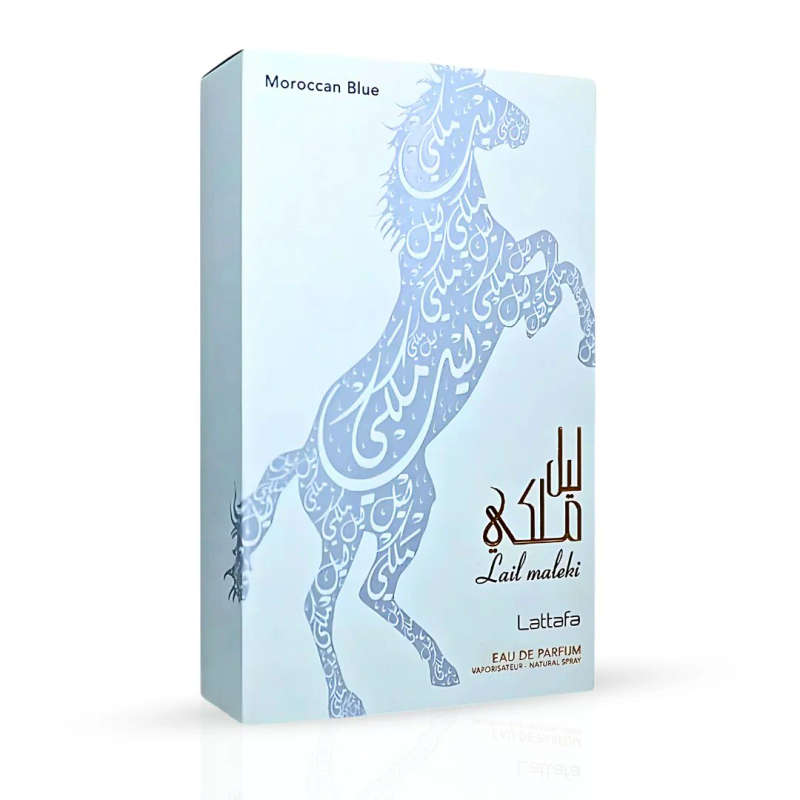 Lattafa Lail Maleki Moroccan Blue 100 ml Eau De Parfum Fresh Spicy scent
