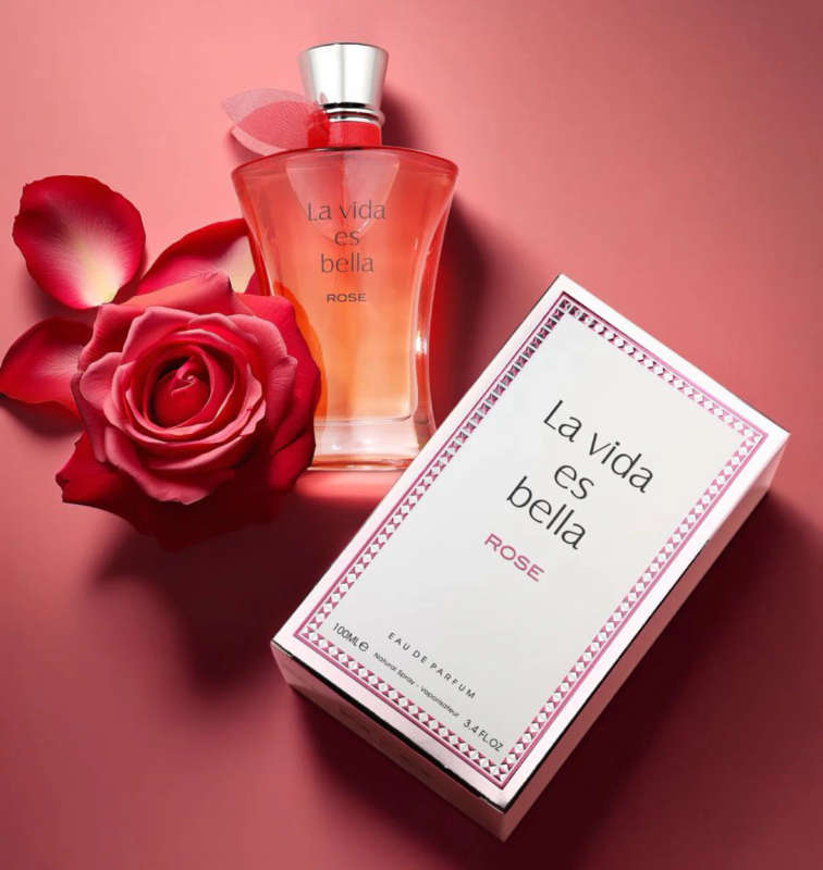 Fragrance World La Vida Es Bella Rose 100 ml Eau De Parfum Floral scent