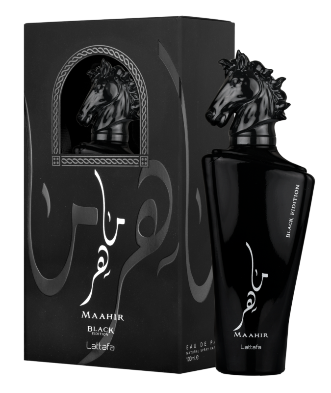 Lattafa Maahir Black Edition 100 ml Eau De Parfum Woody scent