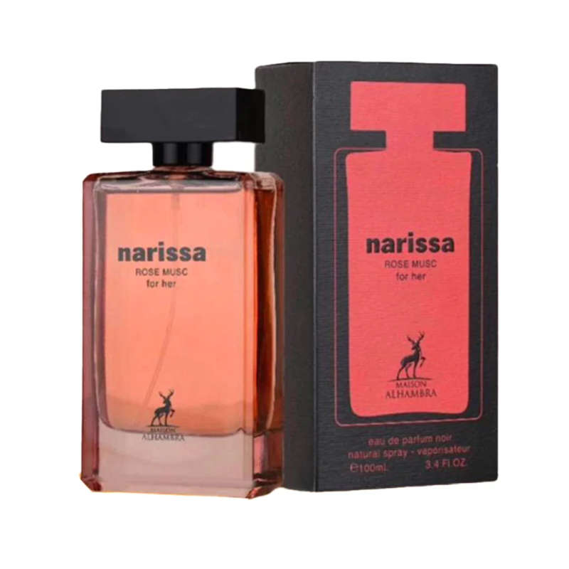 Alhambra Narissa Rose Musk For Her 100 ml Eau De Parfum Floral scent