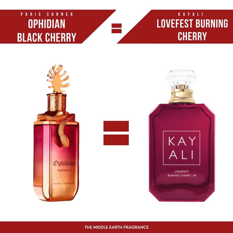 Paris Corner Ophidian Black Cherry 100 ml Eau De Parfum Woody Sweet scent
