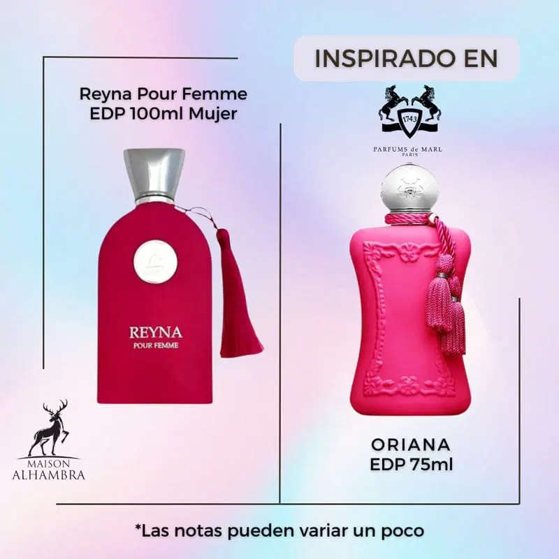 Alhambra Reyna Pour Femme 100 ml Eau De Parfum Sweet Fresh scent