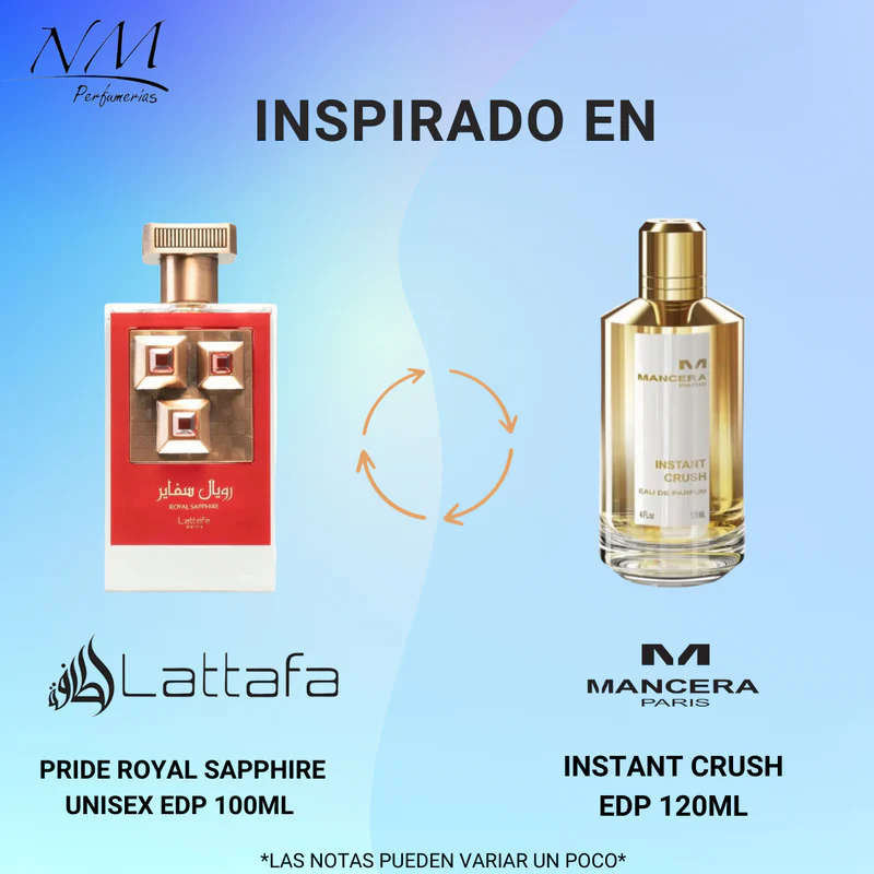 Lattafa Royal Sapphire 100 ml Eau De Parfum Fresh Amber scent