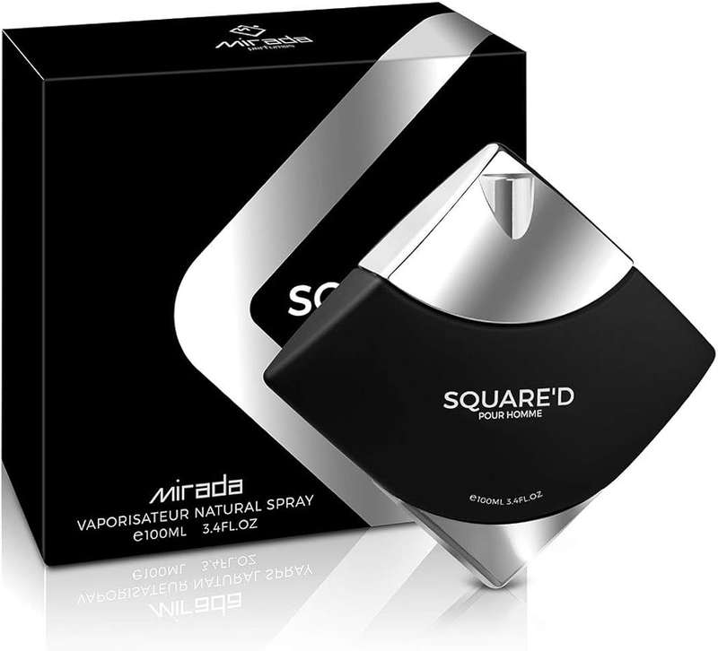 Mirada Square'd Pour Homme 100 ml Eau De Parfum Leather Oud scent