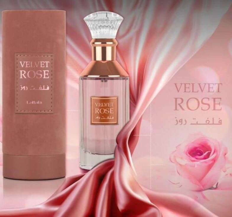 Lattafa Velvet Rose 100 ml Eau De Parfum Floral scent