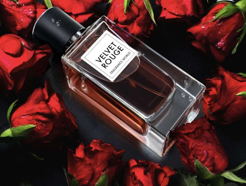 Fragrance World Velvet Rouge 100 ml Eau De Parfum Woody scent