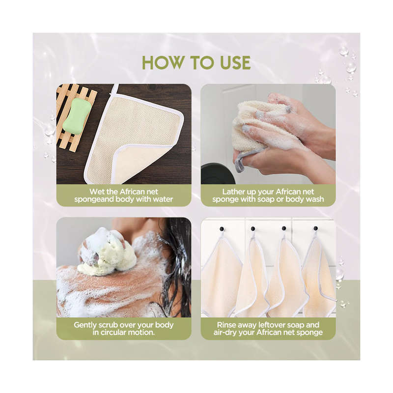 Hamam Exfoliator Scrub - Dual-Texture Washcloth for Face & Body