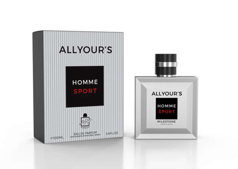 Milestone Perfumes Allyour's Homme Sport 100 ml Eau De Parfum Fresh scent