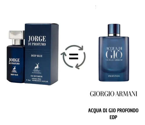 Alhambra Jorge Di Profumo Deep Blue 30 ml Eau De Parfum Fresh scent
