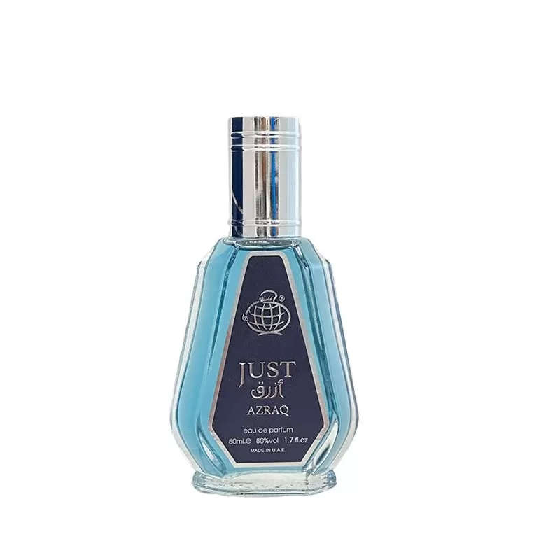 Fragrance World Just Azraq 50 ml Eau De Parfum Sweet Spicy scent