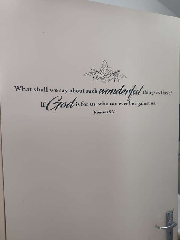 Removable wall decal : If God is for us who can be against us