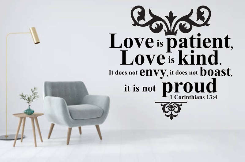 Wall decor for sale: Love is patient