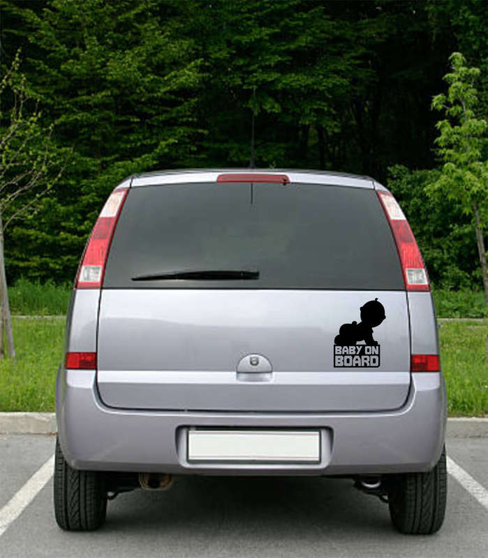 Baby on board car sticker