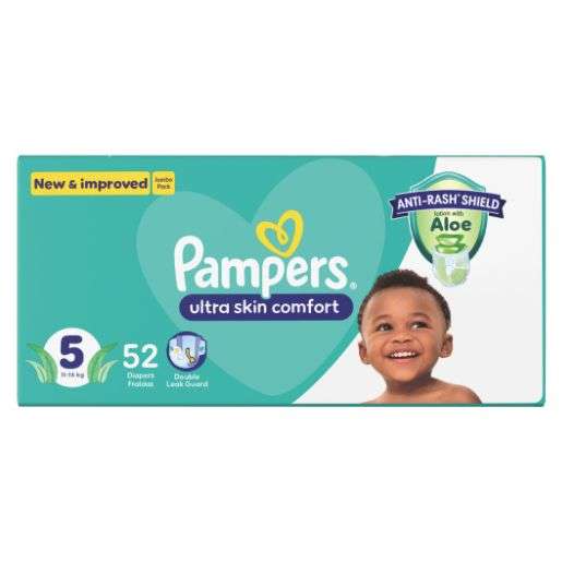 Baby Dry Nappies Jumbo Pack Size 5 52's