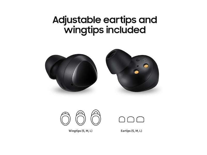 Galaxy Buds, True Wireless Earbuds, Black (Wireless Charging Case Included)