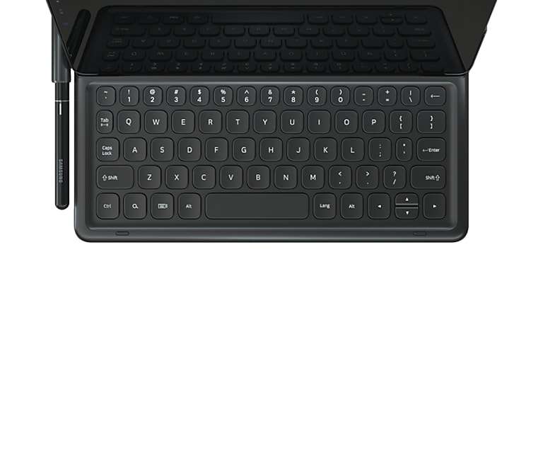 Samsung Galaxy Tab S4 Book Cover Keyboard, Black (tablet sold separately)