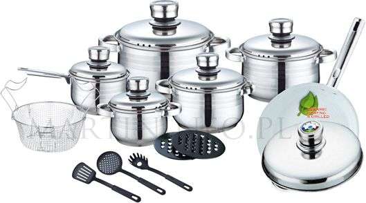 Royalty Line 18 Pieces Stainless Steel Inox Cookware Set with Lids (READ THE DESCRIPTION)