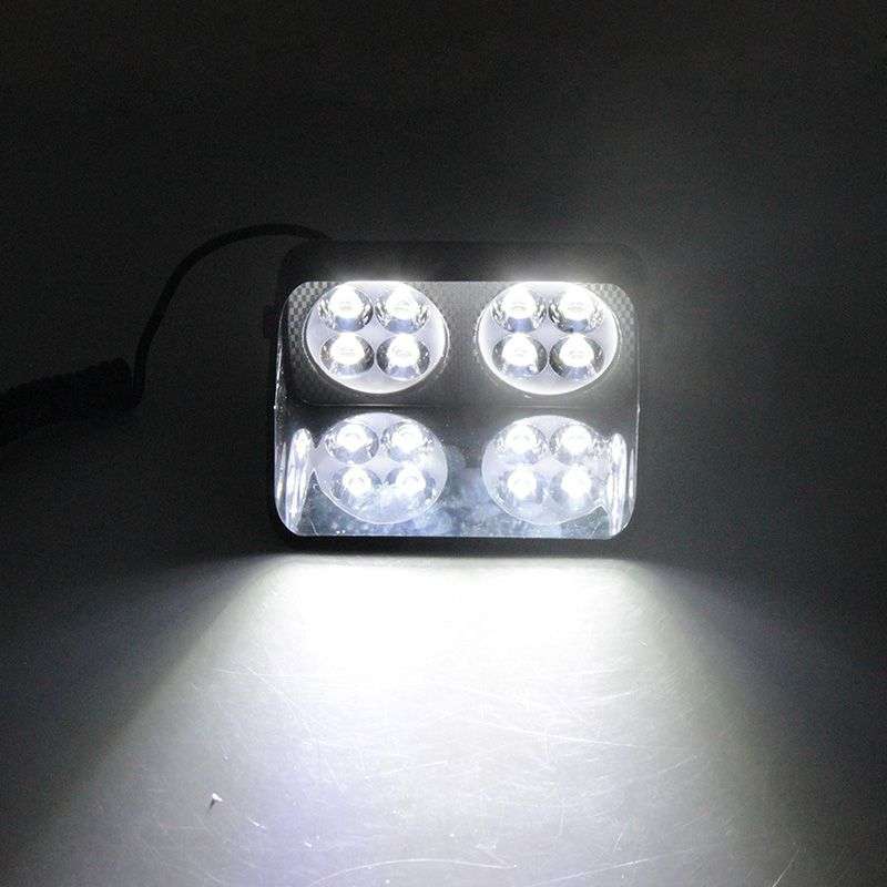 8 LED Blue Strobe Dash Deck Light , Police Windshield visor warning LED dash Strobe Visor Light Red Blue Yellow White car Viper S8 Signal flashing led warning light Police Strobe Flash emergency Lights (7)