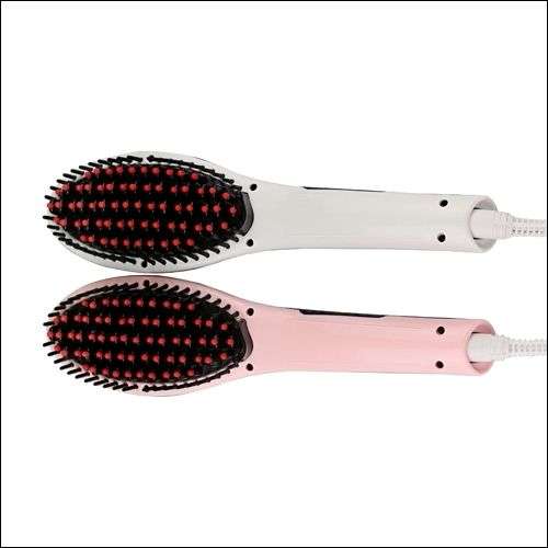 New HQT-906 Fast Hair Straightener comb Hair Styling Tool Flat Iron Straightening Brush With LCD Temperature Control US EU AU UK Plug
