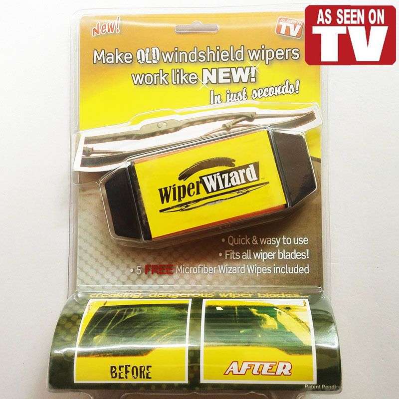 Auto Car Van Wiper Wizard Windshield Wiper Blade Restorer Cleaner with Sponge