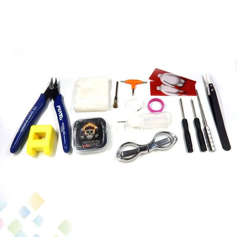 PIRATE Coil Kit DIY Tool Kits For E Cigarette RDA RBA Vaporizer RBA Coil Designer PIRATE Tool Kit High quality DHL Free