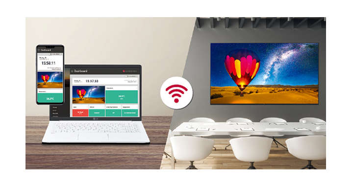 UL3J series is remotely controlled and monitored in a remote location through Control Manager on mobile devices and/or laptops.