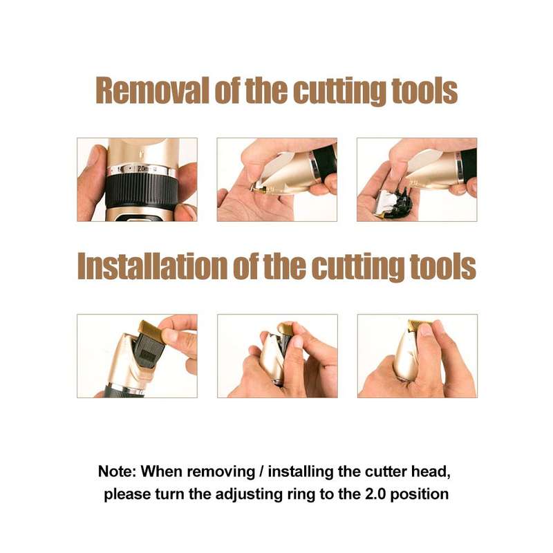 Dog Hair Clipper Kit USB Rechargeable Cordless Pet Grooming Clippers