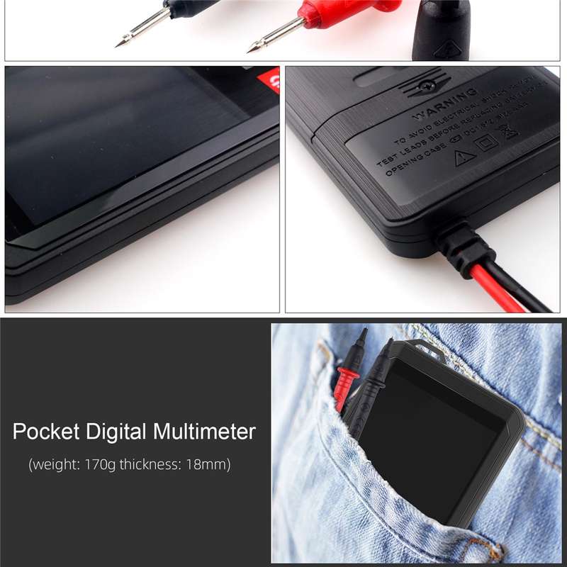 KAEMEASU KM-DM06A Auto Recognition EBTN Display Mini Digital Multimeter with Touch Screen, DC / AC V