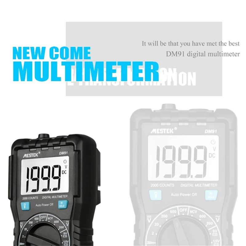 MESTEK DM91 1999 Count High Precision Digital Multimeter AC / DC Voltmeter