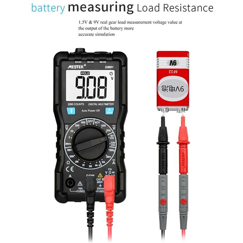 MESTEK DM91 1999 Count High Precision Digital Multimeter AC / DC Voltmeter