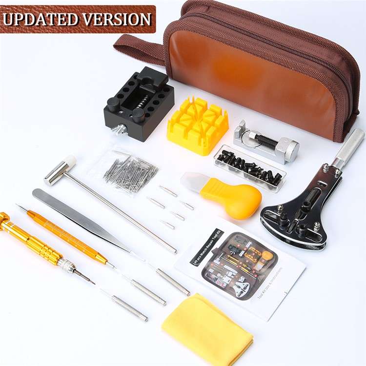 149Pcs Watchmaker Watch Repair Tool Kit Watch Band Link Pin Remover Back Case Opener Spring Bar Set
