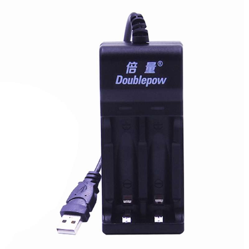DOUBLEPOW DP-UK22 2-Slot USB Fast Charger for 1.2V AA/AAA Ni-MH/Ni-CD Rechargeable Battery