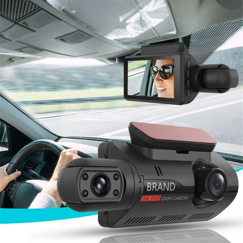 A68 3 inch 110 Degrees Car DVR 1080P HD Parking Monitoring Loop Recording Dash Cam Front Rear Dual C