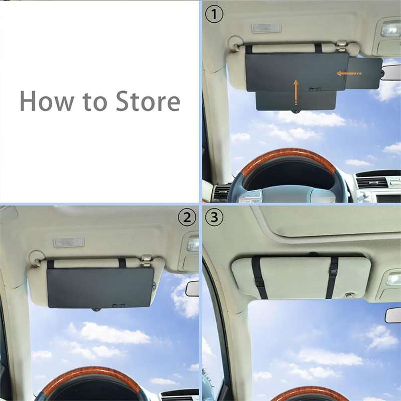 Universal Car Sun Visor Extender Anti-glare Sun Blocker Car Window Sunshade UV Rays Blocker Auto Acc