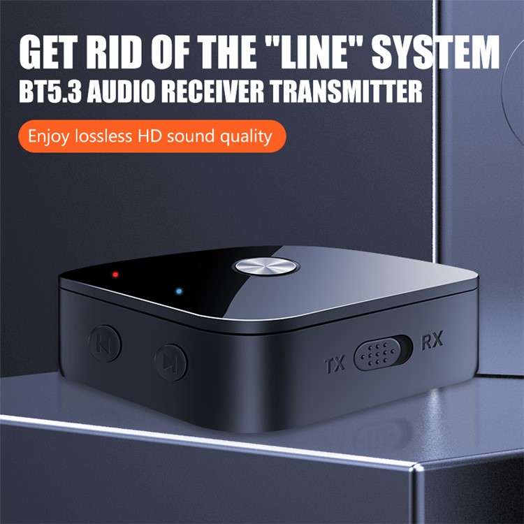 T69 2-in-1 Bluetooth 5.3 APTX Adaptive Receiver Transmitter Wireless Audio Adapter