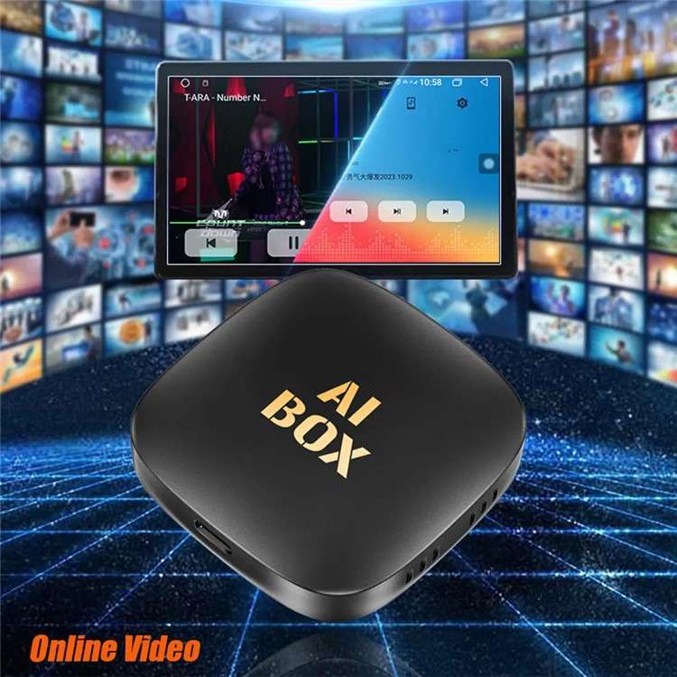 Android 13 2+16G Car AI Box Airplay Wireless Carplay Android Auto Dongle Built-In Netflix / Youtube