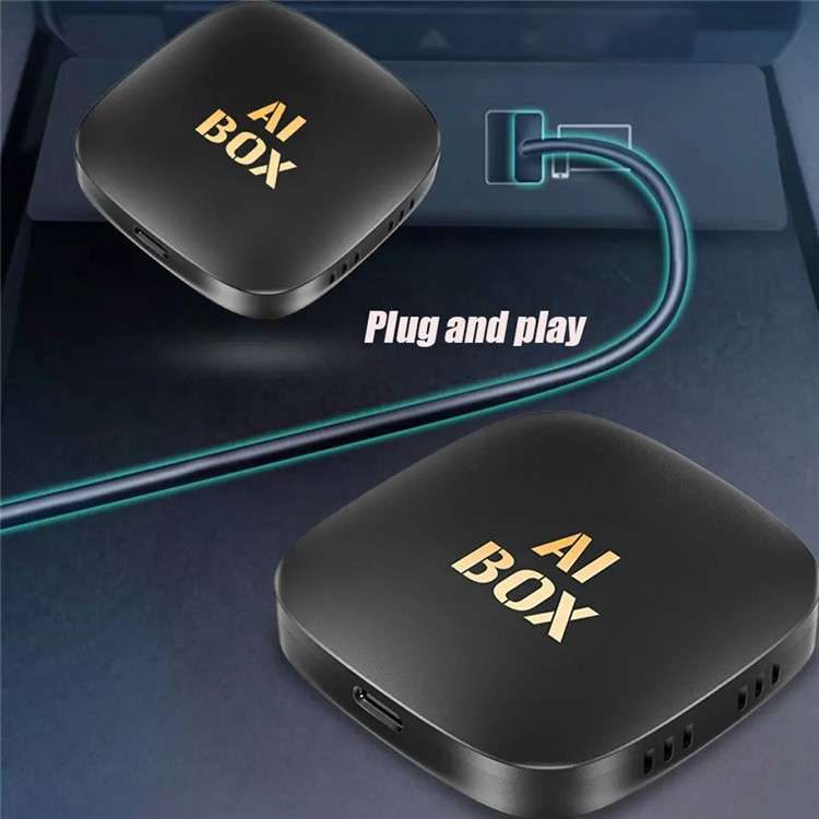 Android 13 2+16G Car AI Box Airplay Wireless Carplay Android Auto Dongle Built-In Netflix / Youtube