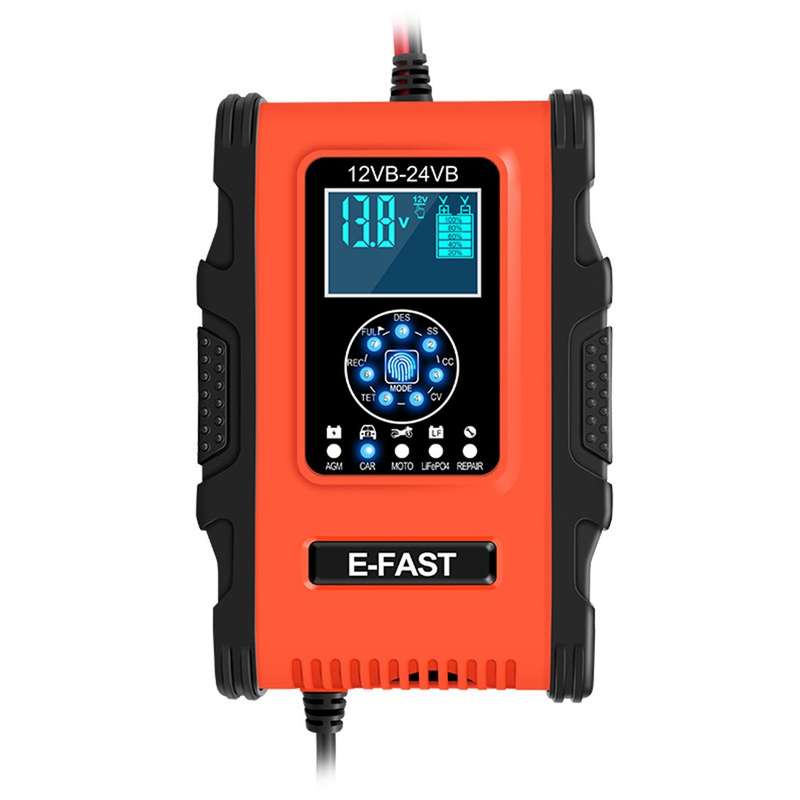 E-FAST TK500 12V / 24V 7-Stage Intelligent Battery Charger Car Truck Lead-Acid Battery Restore Charg