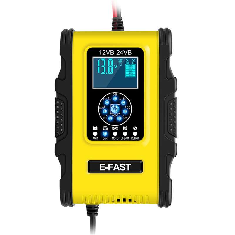 E-FAST TK500 12V / 24V 7-Stage Intelligent Battery Charger Car Truck Lead-Acid Battery Restore Charg