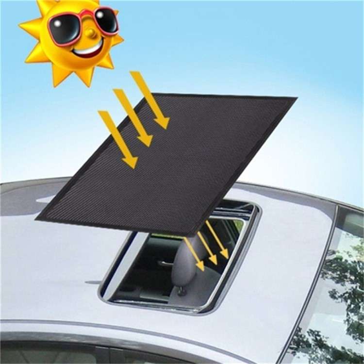 Magnetic Car Sunroof Window Sunshade UV Protection Anti Mosquito Mesh Cover Shading Net, Size L: 100