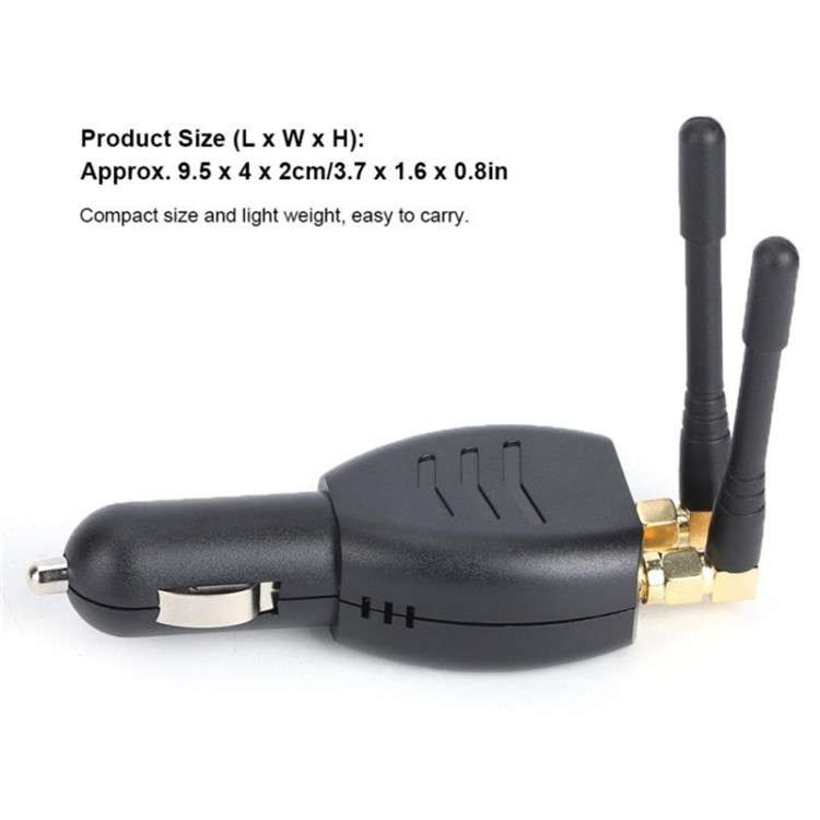 12-24V Cigarette Lighter 2 Bands Anti-Tracking Car GPS Jammer Signal Interference Blocker
