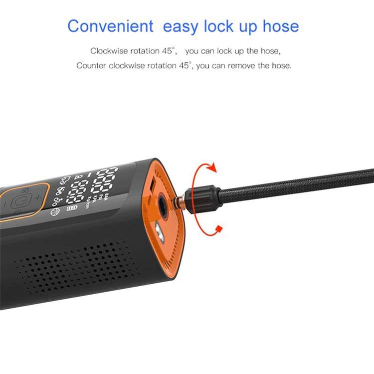 NW01-SP Tire Inflator Portable Air Compressor Air Pump for Car Motorcycle
