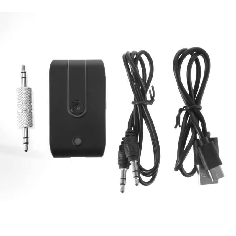 J28 Car Bluetooth 5.0 Audio Receiver Mobile Phone Transmitter Converter USB Dongle with 3.5mm AUX Ad