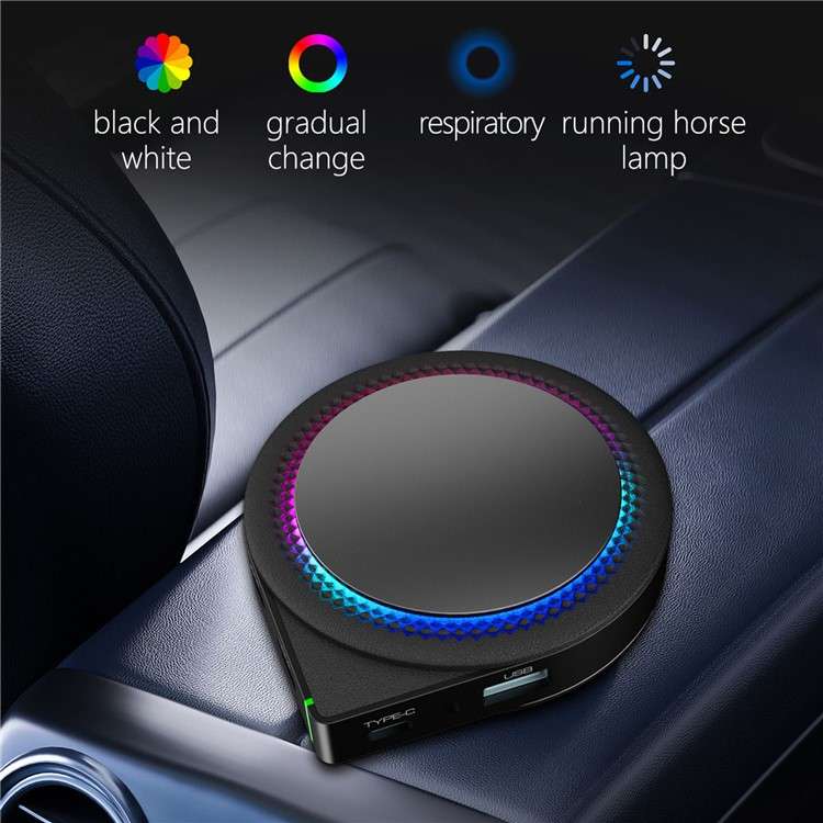 GT6 Pro Android 13 Wireless Carplay Adapter with Ambient Light Support HD Output, 8+128GB