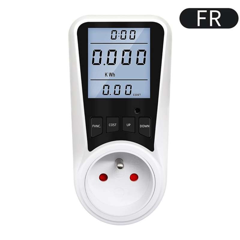 Digital Wattmeter Power Energy Consumption Meter Multifunction LCD Display Voltage Current Electric